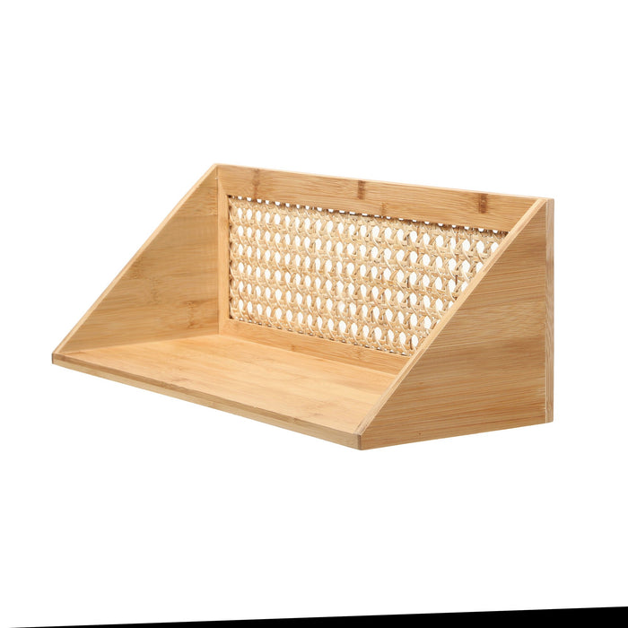 Calicosy - Wandplank bamboe rotan - L50 cm