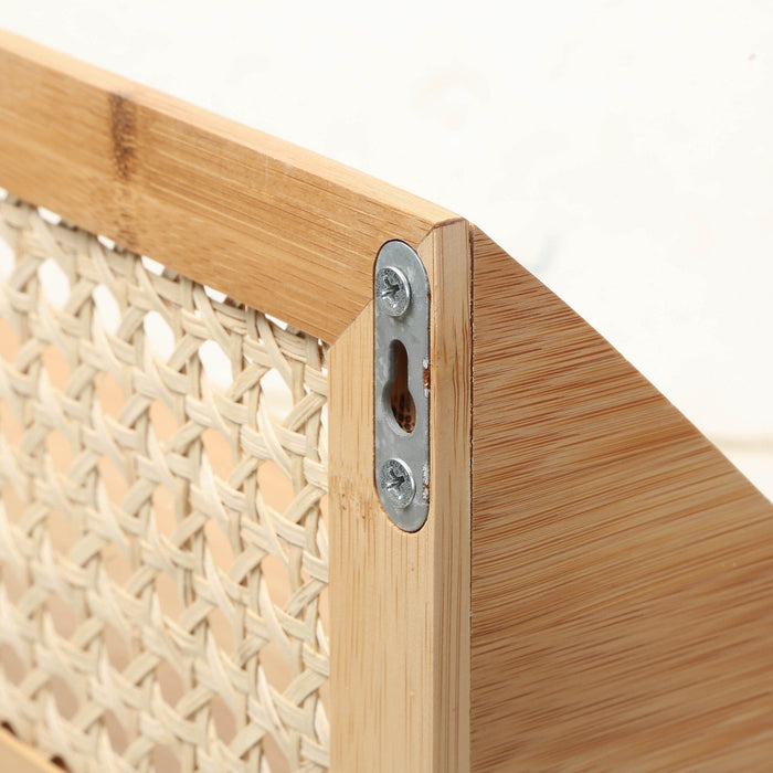 Calicosy - Wandplank bamboe rotan - L50 cm