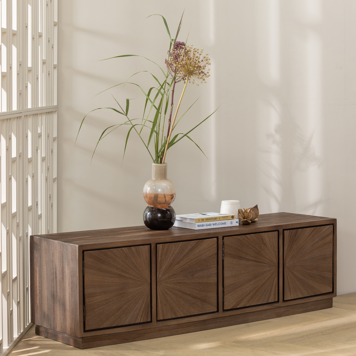 WOOOD Sun Tv-Meubel - Recycled Teak - Bruin - 45x150x44
