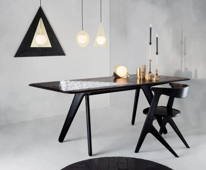 Slab eettafel 200x96 zwart