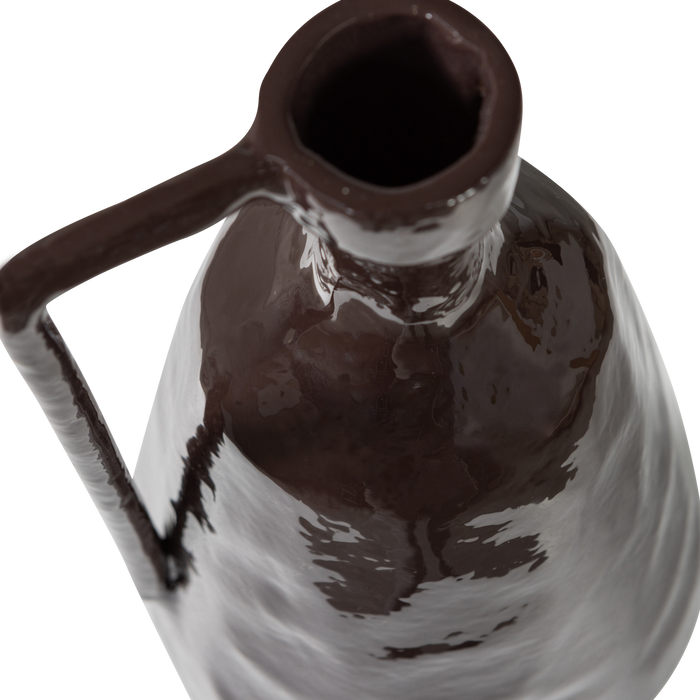 WOOOD Indre Vaas - Aluminium - Bruin - 36x18x16