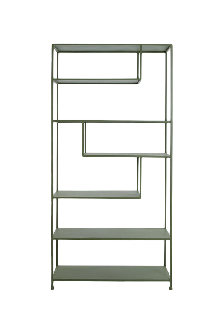 Light & Living Light&living Kast open 100x35x203 cm YLAYA mat groen