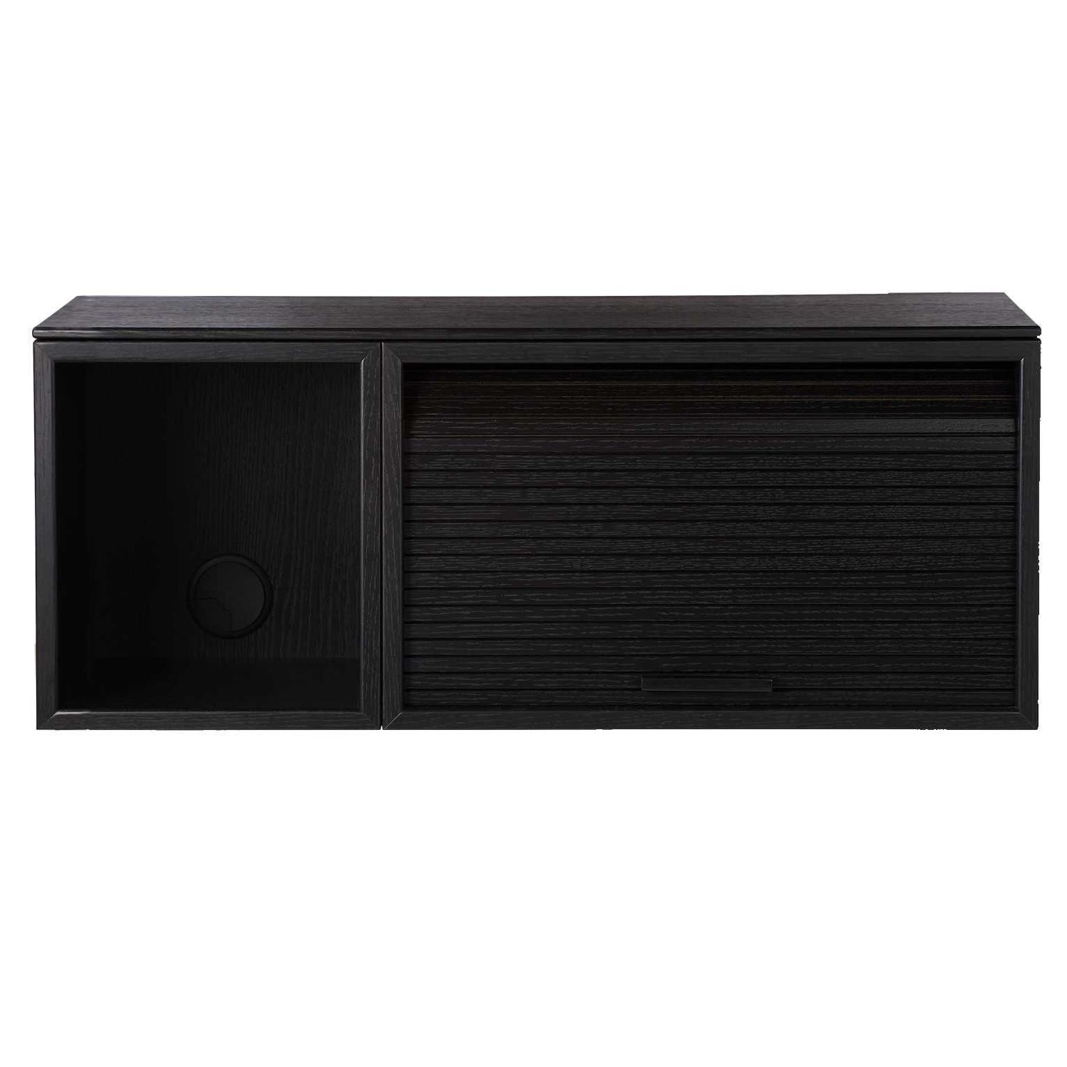 Hifive Slim 75 wandkast zwart eiken