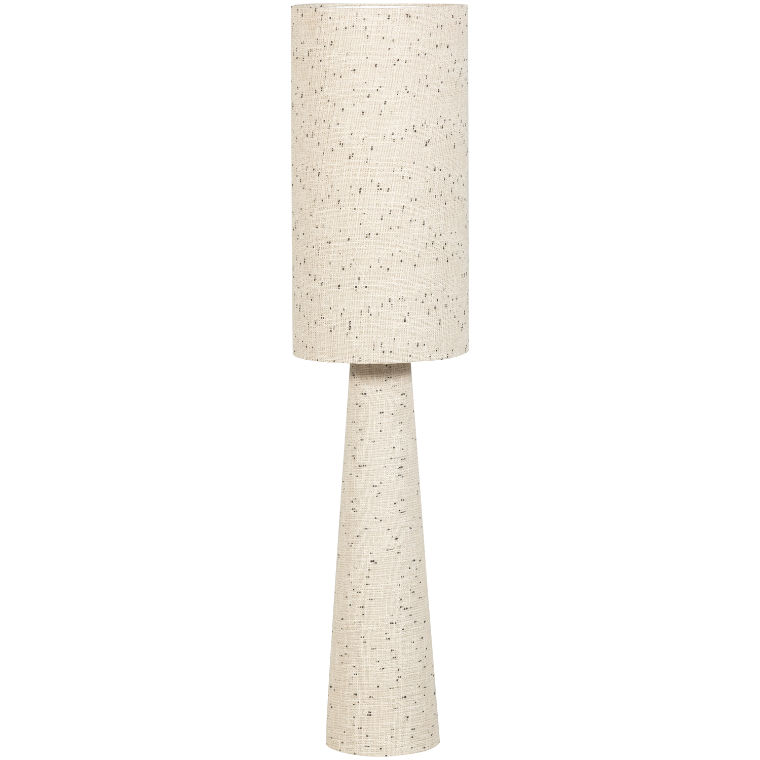 WOOOD Loft Vloerlamp - Metaal|Bouclé - Naturel Met Stippen 130xØ30 cm
