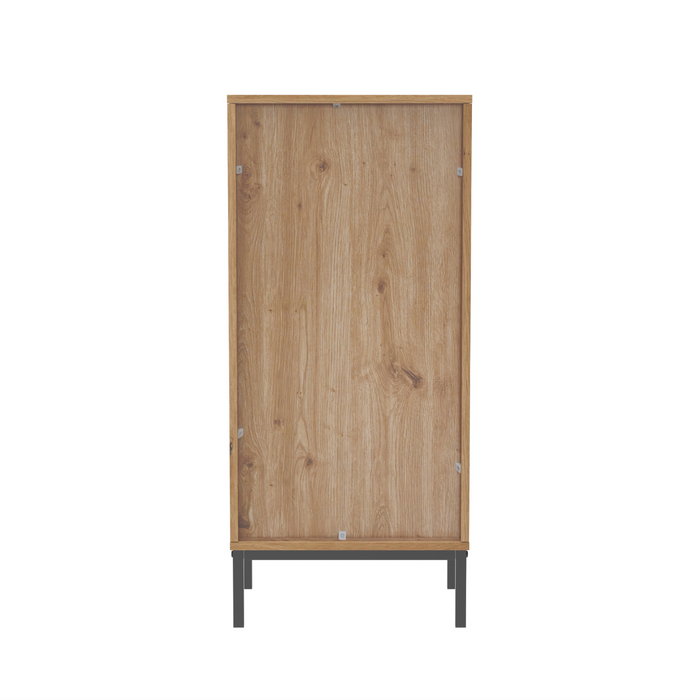 Calicosy - Hoog ladekast 5 laden LENNY - H100 cm - Metaal