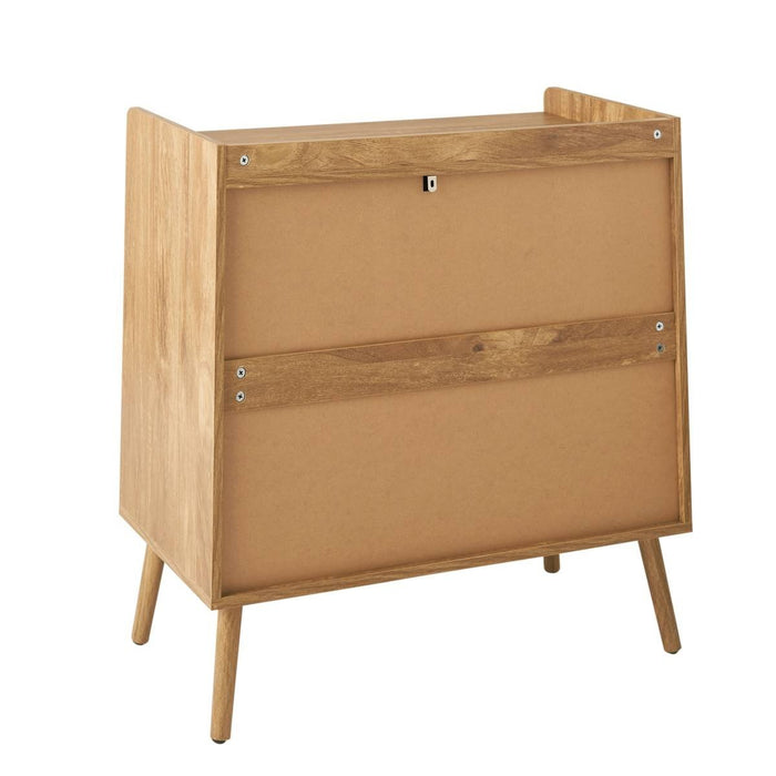 Calicosy - Ladekast 1 deur 3 laden PALMO - L80 cm - Rotan