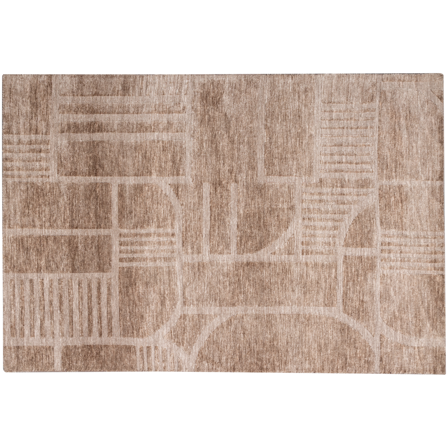 WOOOD Lovi Vloerkleed - Wol - Taupe 170x240 cm