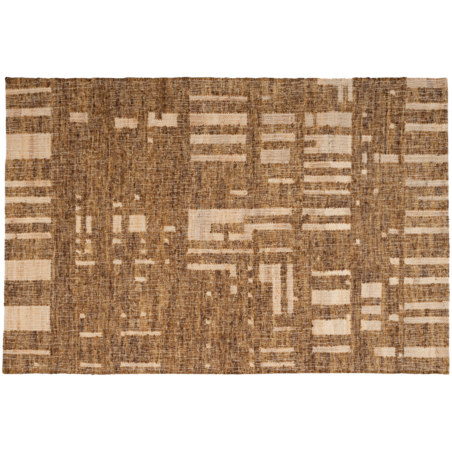 WOOOD Ian Handgeweven Vloerkleed - Wol - Bruin 170x240 cm