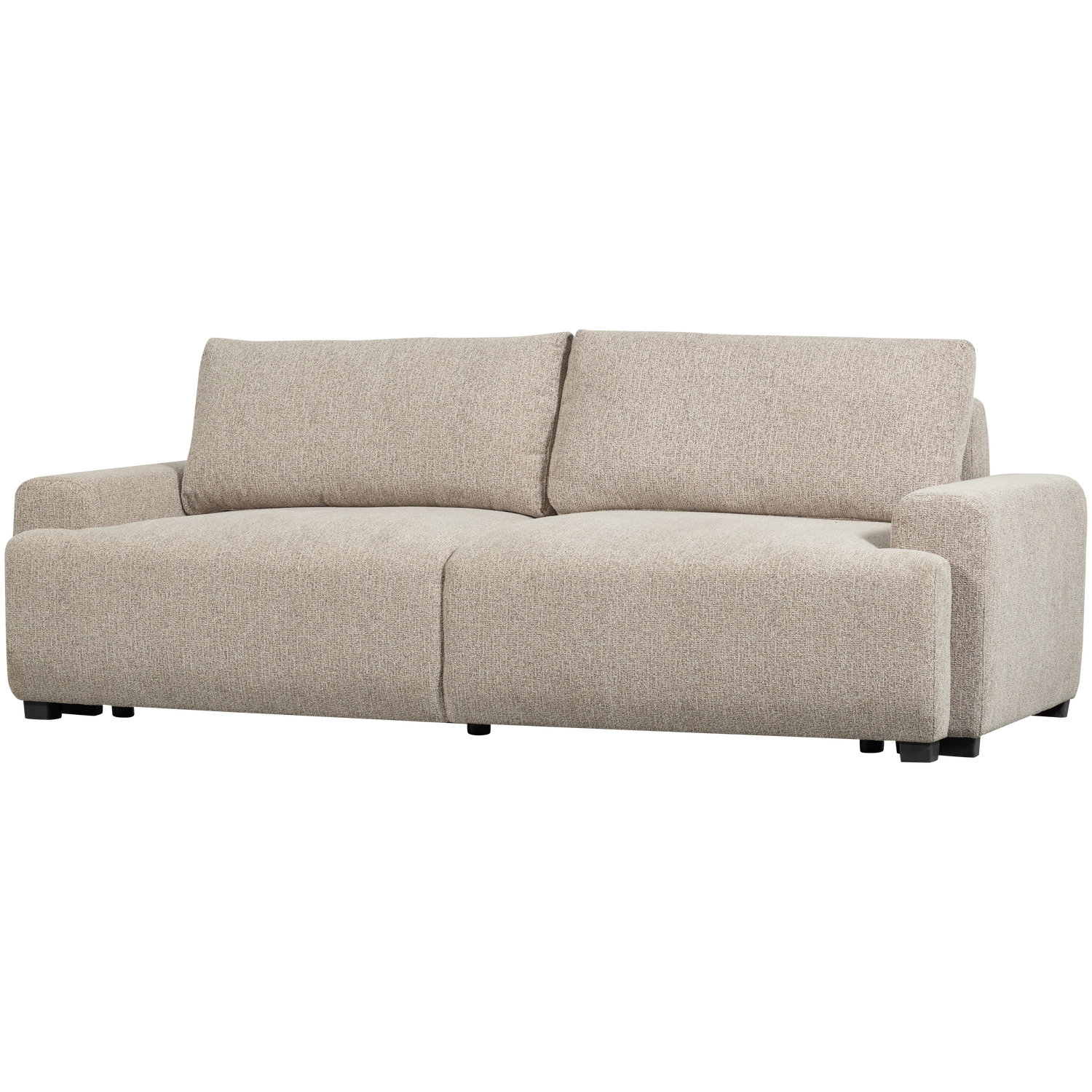vtwonen Night & Day 3-Zits Slaapbank - Polyester - Naturel Melange