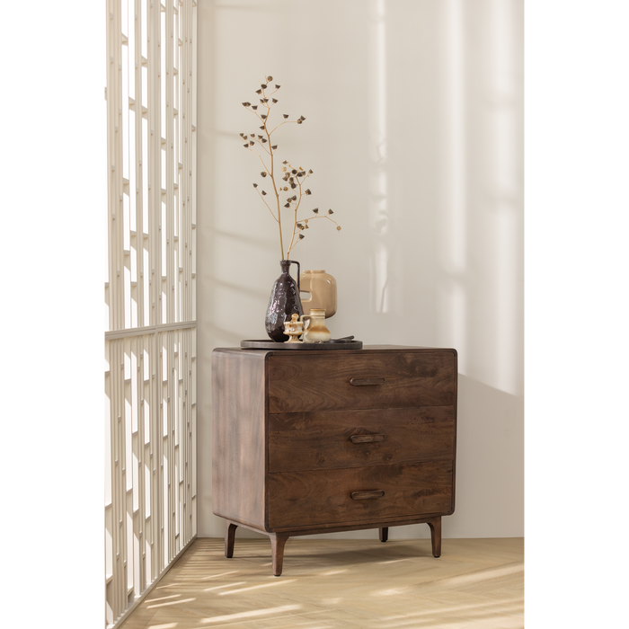 WOOOD Liya Ladekast - Mango Hout - Donkerbruin - 90x90x50
