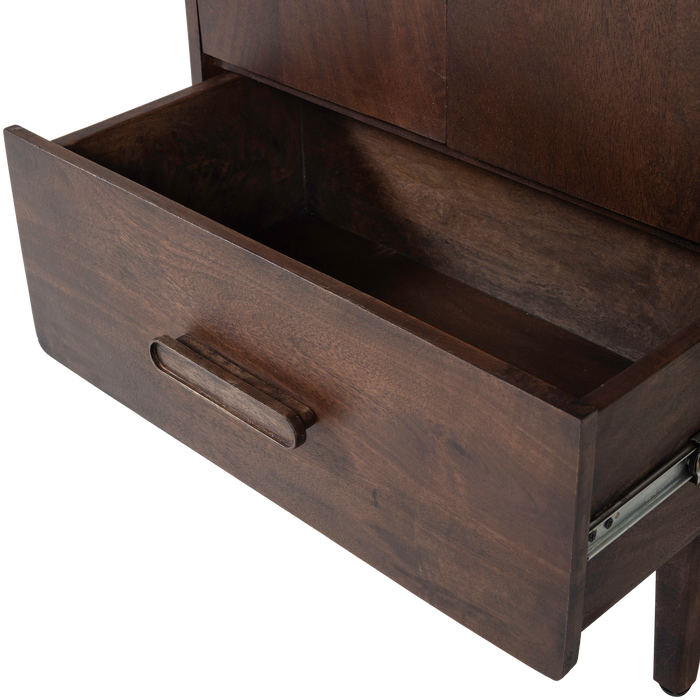 WOOOD Liya Ladekast - Mango Hout - Donkerbruin - 90x90x50