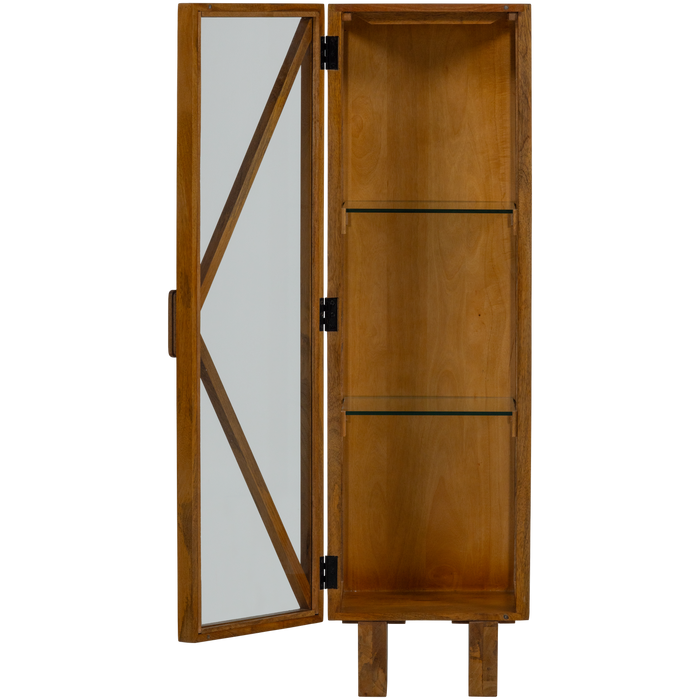 WOOOD Kella Kast 1-Deurs - Mango Hout - Naturel - 137x40x39