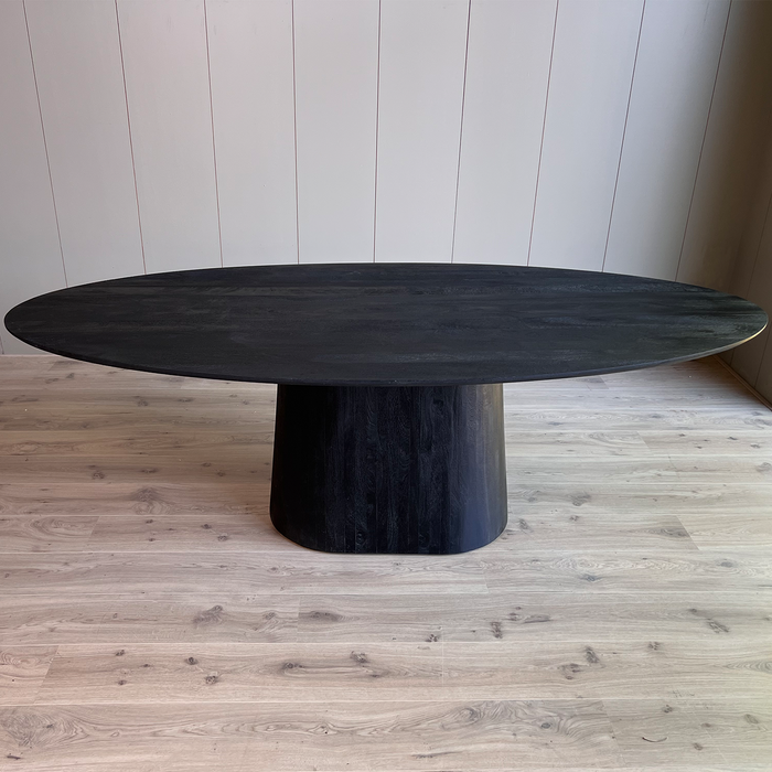 Eetkamertafel Oslo ovaal Zwart 240cm