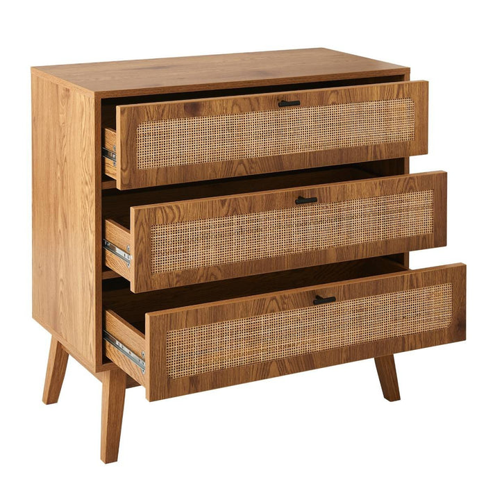 Calicosy - Ladekast 3 laden ALIA - L80 cm - Rotan