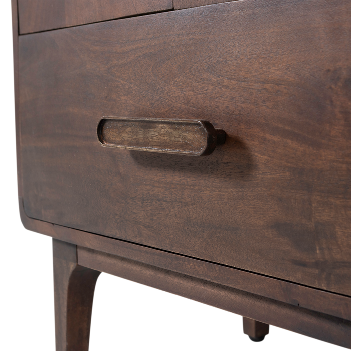 WOOOD Liya Ladekast - Mango Hout - Donkerbruin - 90x90x50