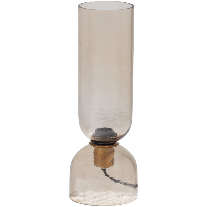 WOOOD Gigi Tafellamp Gehamerd Glas 38xØ15 cm - Naturel