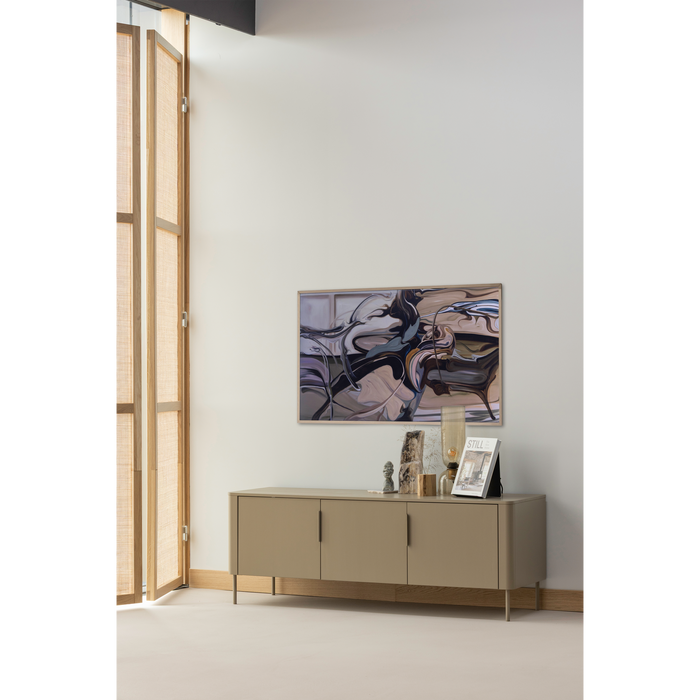 WOOOD Gigi Tafellamp Gehamerd Glas 38xØ15 cm - Naturel