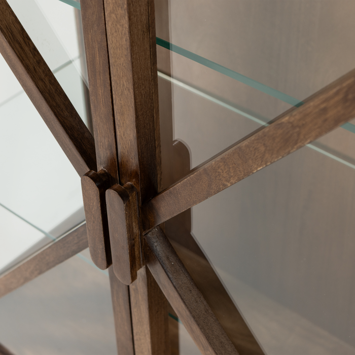 WOOOD Kella Kast 2-Deurs - Mango Hout - Bruin - 132x100x44