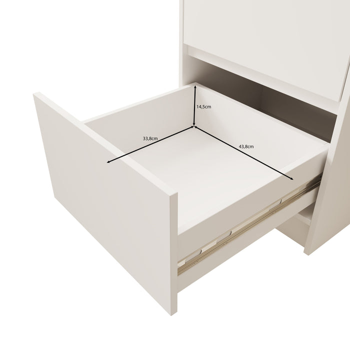 Meubella - Ladekast Brett - Eiken - 50 cm