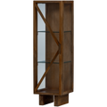 WOOOD Kella Kast 1-Deurs - Mango Hout - Bruin - 137x40x39