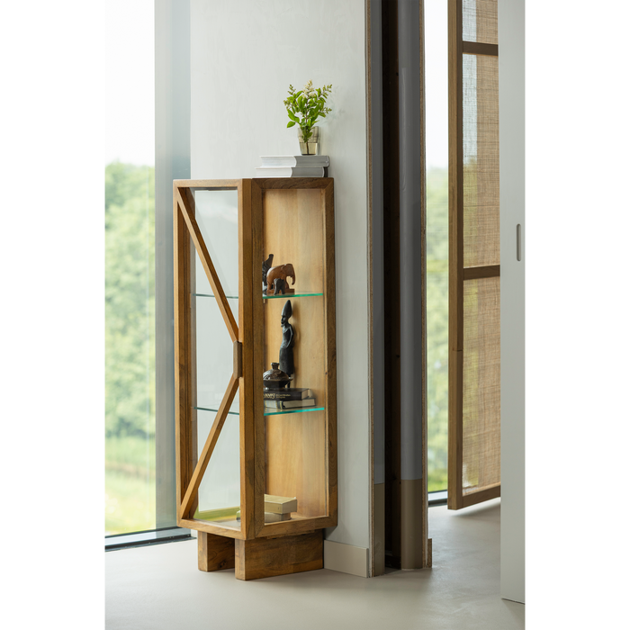 WOOOD Kella Kast 1-Deurs - Mango Hout - Naturel - 137x40x39
