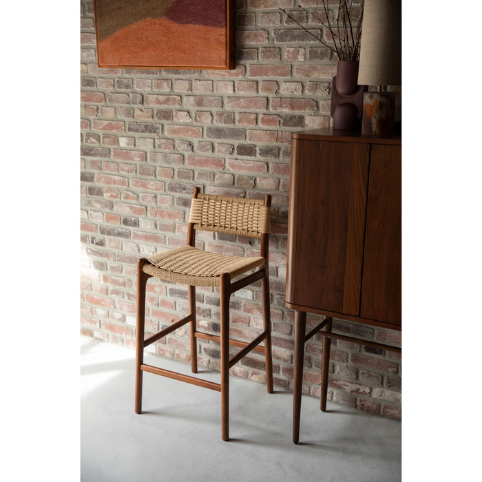 Dutchbone Cecile Counter Stoel Walnoot - Bruin