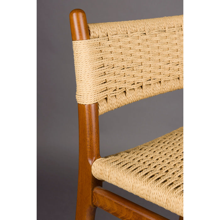 Dutchbone Cecile Counter Stoel Walnoot - Bruin