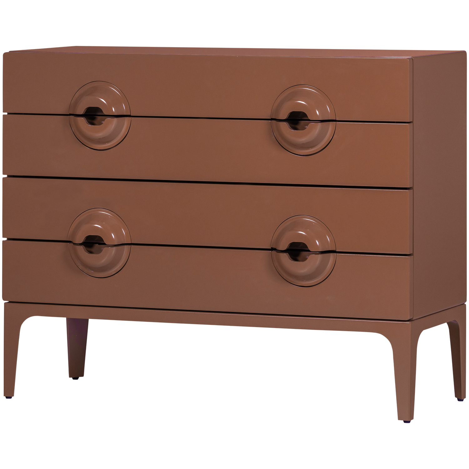 WOOOD Merge Ladekast|Commode - Hout - Oud Roze - 89x110x44