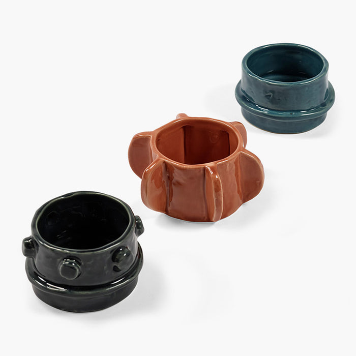 SERAX - Marie Michielssen - Glazed Molly Waxinelichthouder - Set van 3