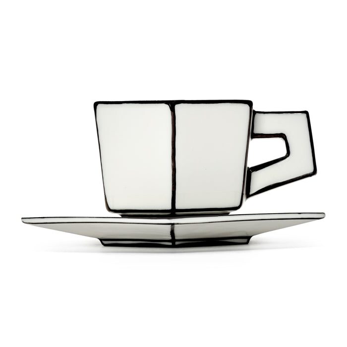 SERAX - Annebet Philips - Carte Blanche Espresso Kop & Schotel - Set van 2