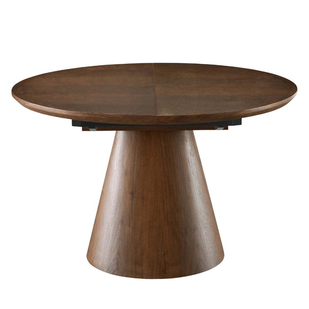 Giga Meubel - Eettafel - Walnoot - Uitschuifbaar - Ø120|160cm - Sivan