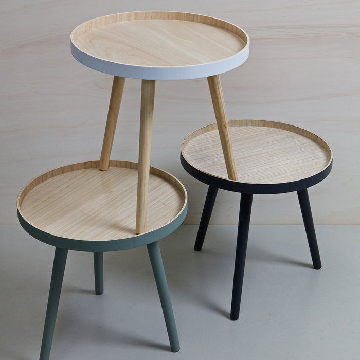 Woood Sasha Bijzettafel - Natural White