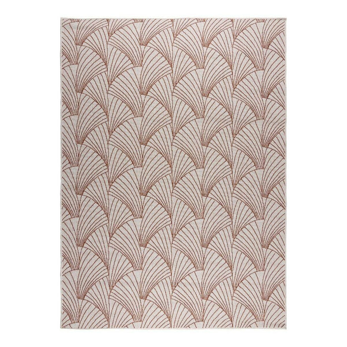 Interieur05 Buitenkleed Deco roest|wit dubbelzijdig - 240 x 340 cm