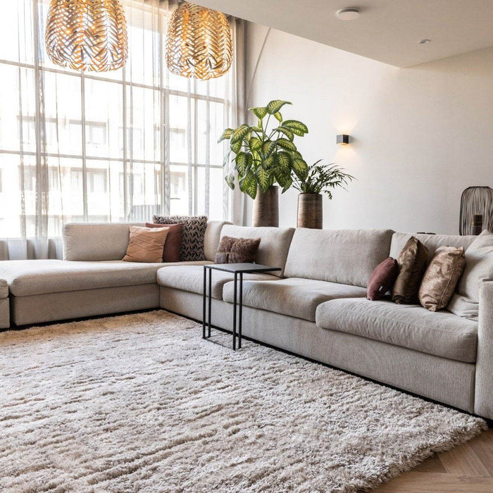 Interieur05 Hoogpolig vloerkleed Fender wit|creme - 240 x 340 cm