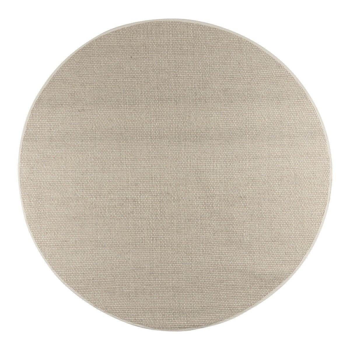 Interieur05 Rond Wollen Vloerkleed Ivoor wit Vik - 240 x 240 cm