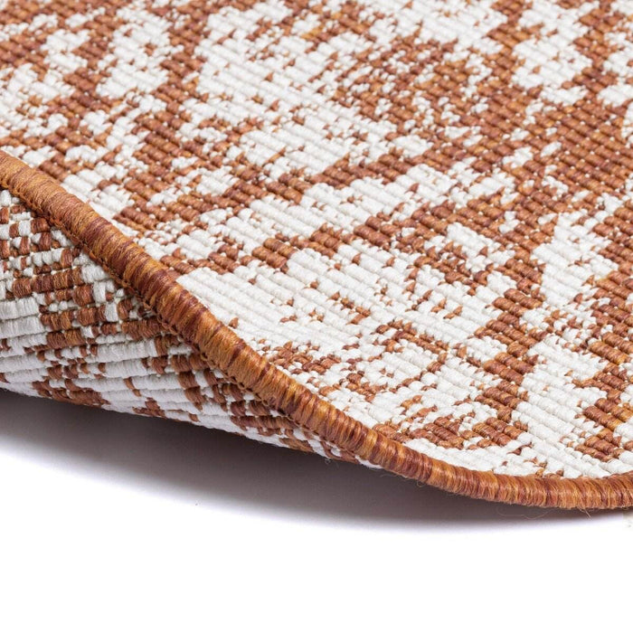 Rond Buitenkleed Frost - Roest - dubbelzijdig - EVA Interior