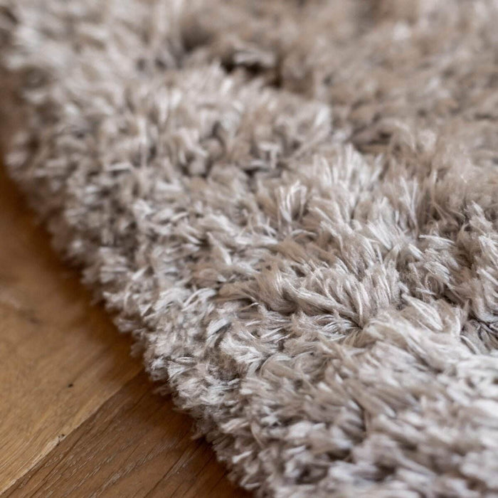 Interieur05 Rond Hoogpolig vloerkleed Fender wit|creme - 200 x 200 cm