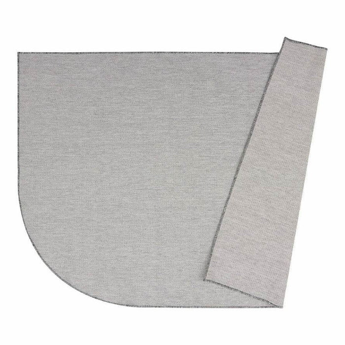 Buitenkleed Ronde hoek - Mono - Grijs|Wit - Dubbelzijdig - EVA Inte...