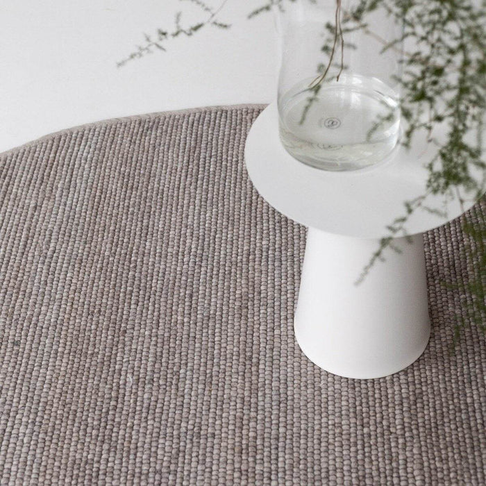 Interieur05 Rond Wollen Vloerkleed Grijs|Beige Vik - 240 x 240 cm