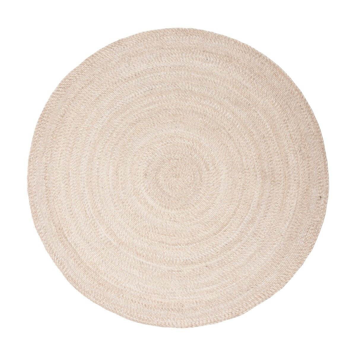 Interieur05 Rond wollen vloerkleed Gapo beige - 180 x 180 cm