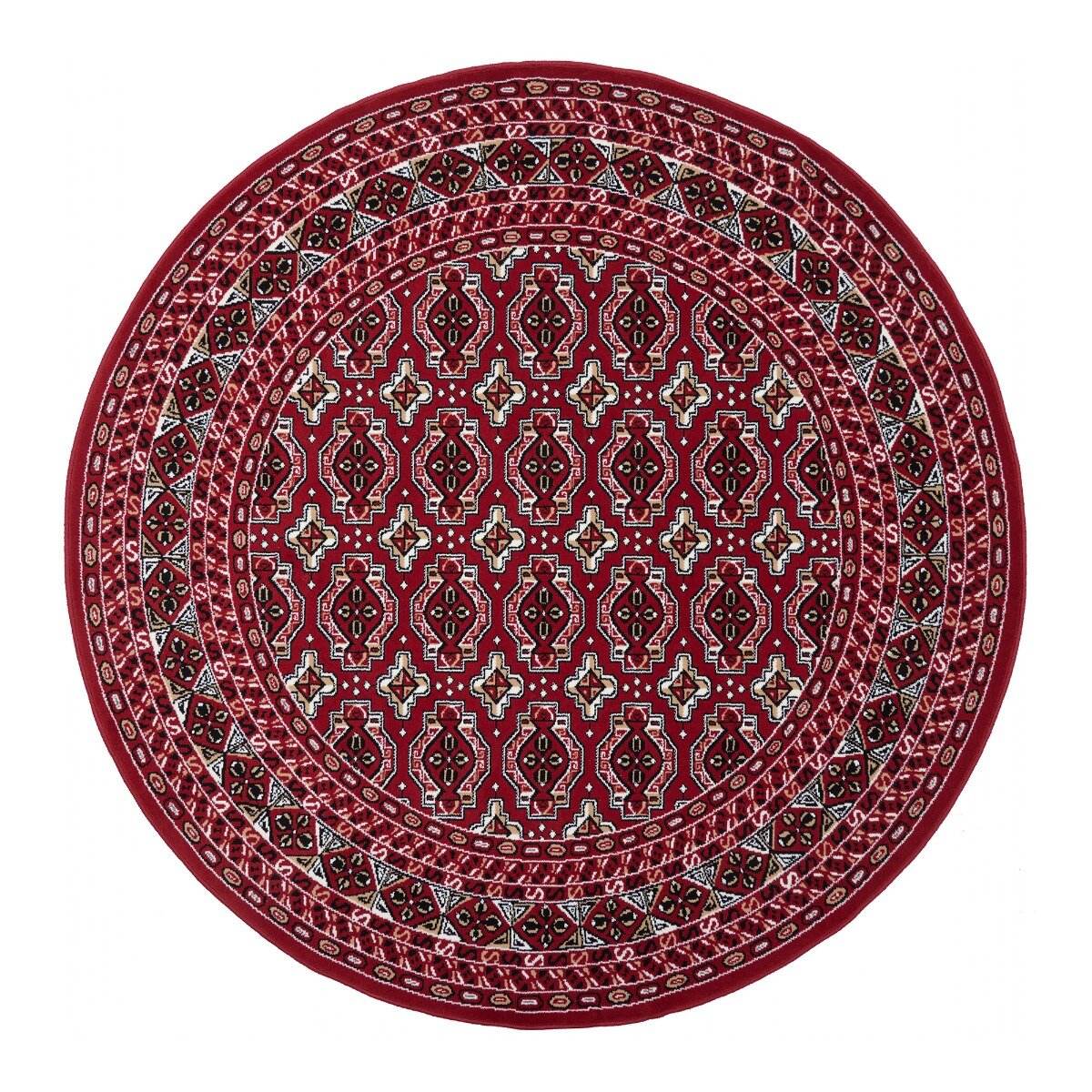 Interieur05 Rond vintage vloerkleed Marad Rood Interieur 05