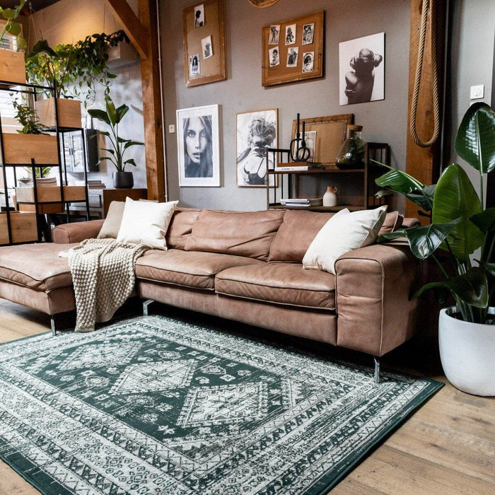Interieur05 Vintage Vloerkleed Aila Groen - 160 x 230 cm