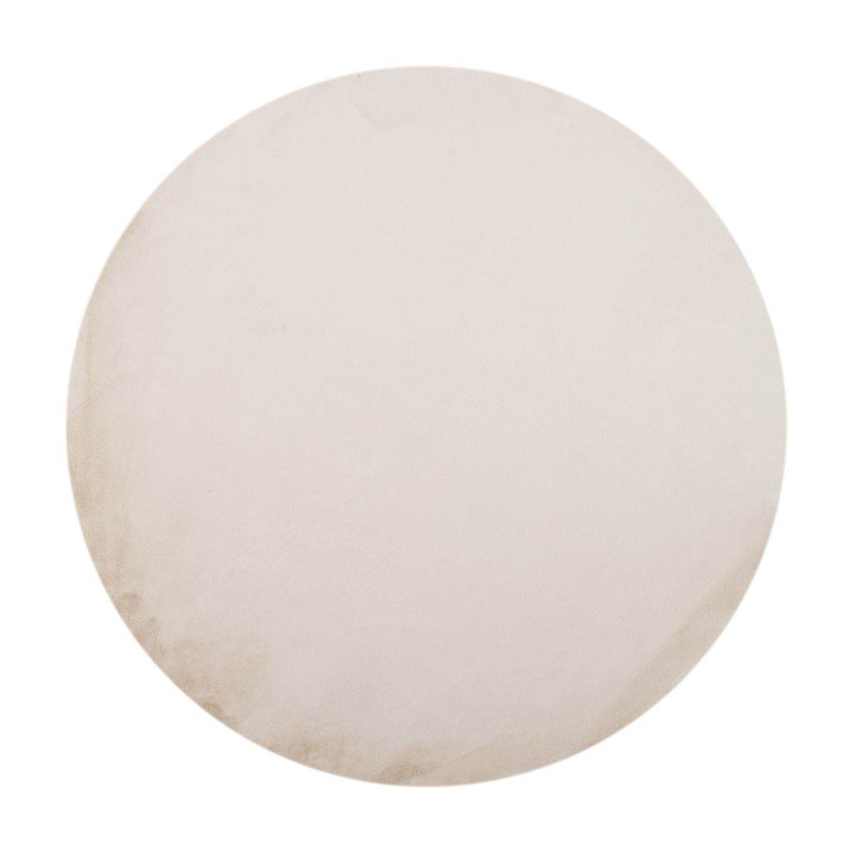 Interieur05 Rond Zacht Hoogpolig Vloerkleed Lux Creme - 200 x 200 cm