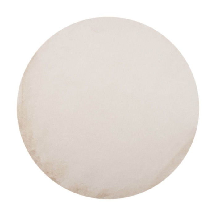 Interieur05 Rond Zacht Hoogpolig Vloerkleed Lux Creme - 160 x 160 cm