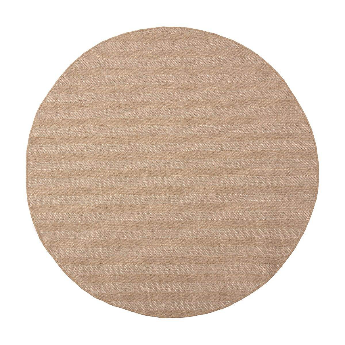 Interieur05 Rond Jute buitenkleed Naturel ZigZag - 200 x 200 cm