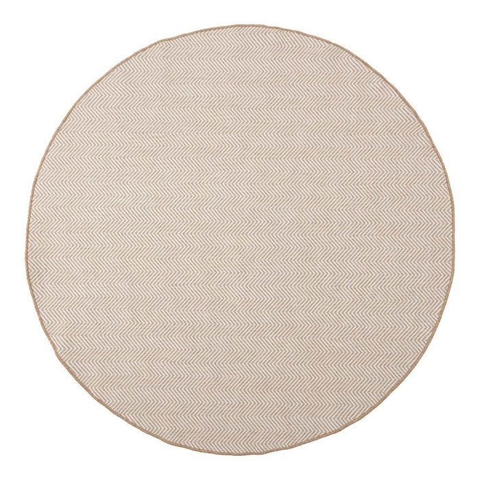 Interieur05 Rond Jute buitenkleed Naturel ZigZag - 200 x 200 cm