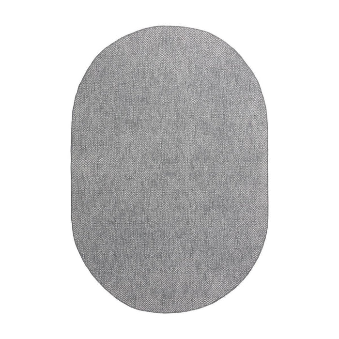Eva Interior Buitenkleed Dahl Ovaal - Grijs - Dubbelzijdig