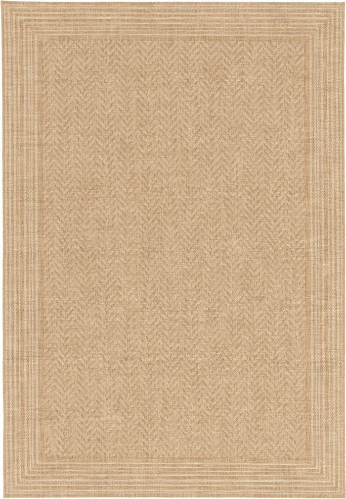 Interieur05 Jute buitenkleed Naturel Visgraat Border - 160 x 230 cm