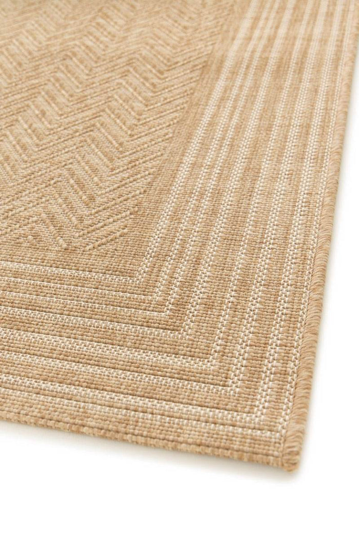 Interieur05 Jute buitenkleed Naturel Visgraat Border - 160 x 230 cm