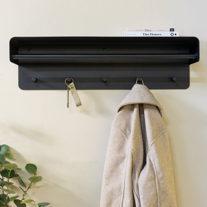 SPINDER DESIGN ARCUS 70 Wandkapstok - Zwart